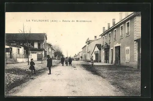 AK La Valbonne, Route de Meximieux