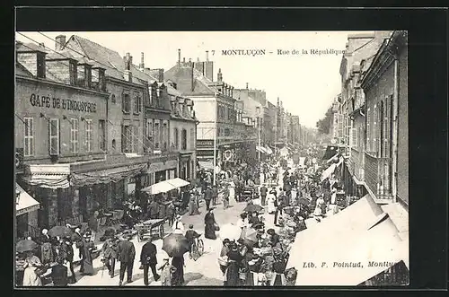 AK Montlucon, Rue de la Rèpublique