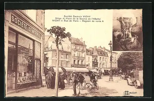 AK Vichy, Rue de Paris - Magasin de vente