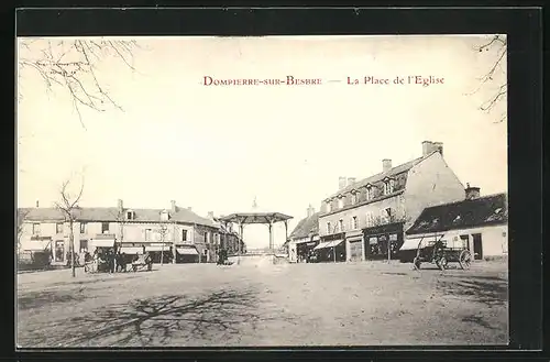 AK Dompierre-sur-Besbre, La Place de l`Eglise