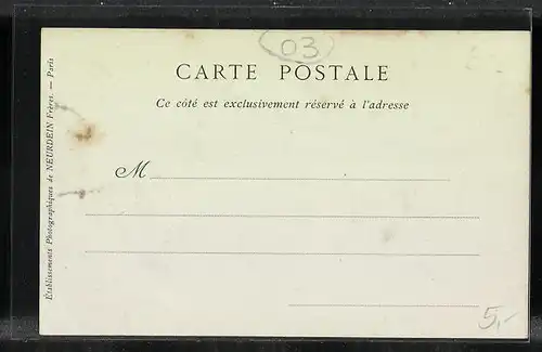 AK Vichy, L`Hôtel des Bains, Strassenpartie