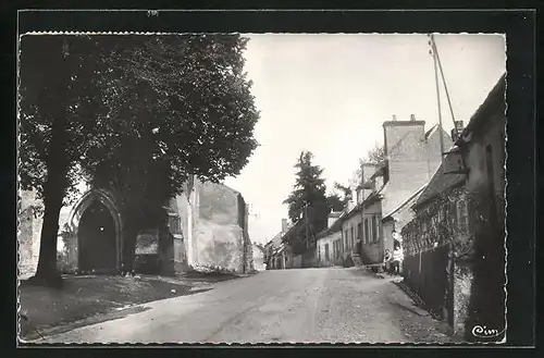 AK St-Gérand-de-Vaux, Eglise et Entrée du Bourg, Strassenpartie