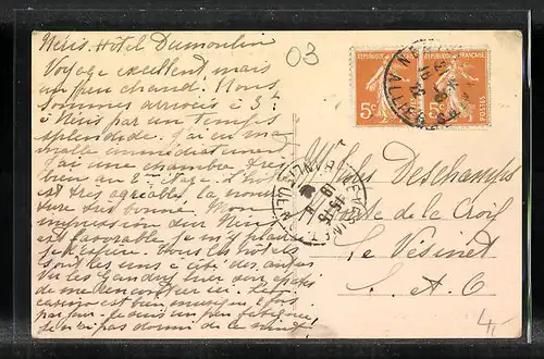 AK Néris-les-Bains, Vue panoramique et le Nouveal Hôpital