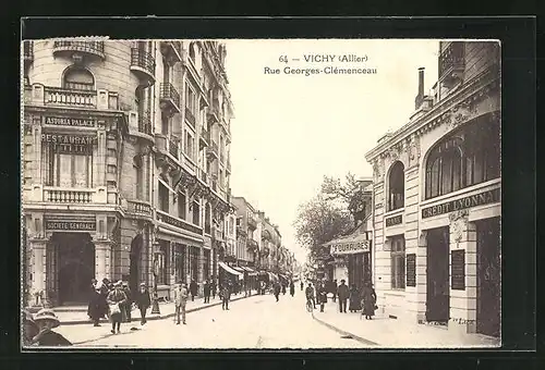 AK Vichy, Rue George-Clémenceau