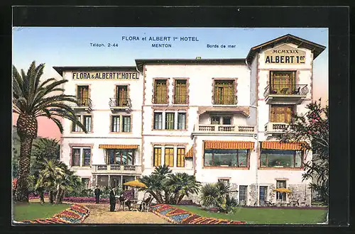 AK Menton, Flora et Albert 1. Hotel
