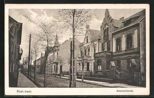 AK Rheinbach, Häuser an der Bahnhofstrasse