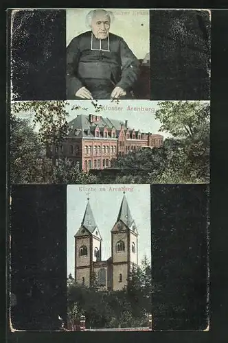 AK Arensberg, Blick auf Kloster und Kirche
