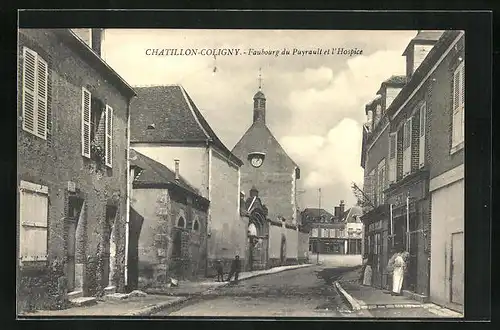 AK Chatillon-Coligny, Faubourg du Puyrault et l`Hospice