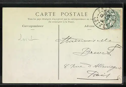 AK Olivet, Vue sur le Loiret (en amont du Pont)