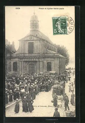 AK Gien, Place et Eglise Saint-Louis