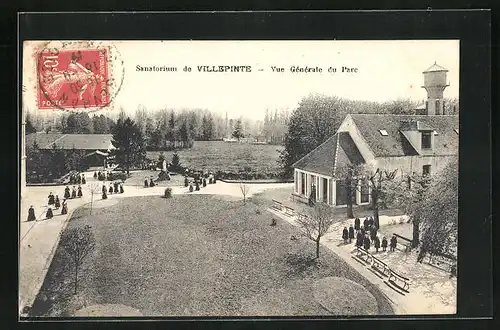 AK Villepinte, Sanatorium, Vue Générale du Parc