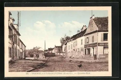 AK Tremblay-les-Gonesse, Grande-Rue, Strassenpartie