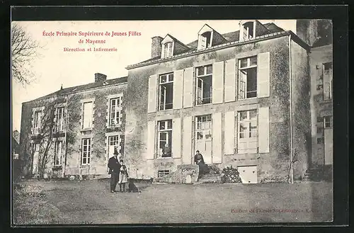AK Mayenne, École Primaire Supérieure de Jeunes Filles, Direction et Infirmerie