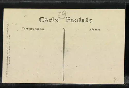 AK Avallon, Vue generale de Cousin le Pont