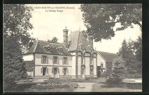 AK Saint-Martin-sur Ouanne, La Grange Rouge