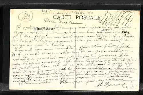 AK Saint-Martin-sur Ouanne, La Grange Rouge