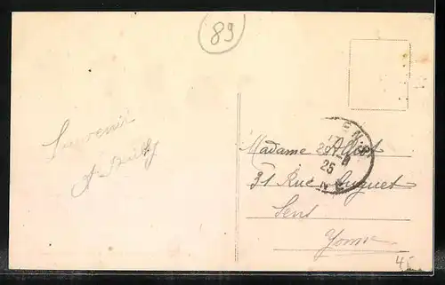 AK Vermenton, vue panoramique, l'Eglise