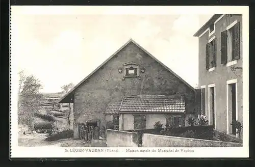 AK Saint-Lèger-Vauban, Maison natale du Marèchal