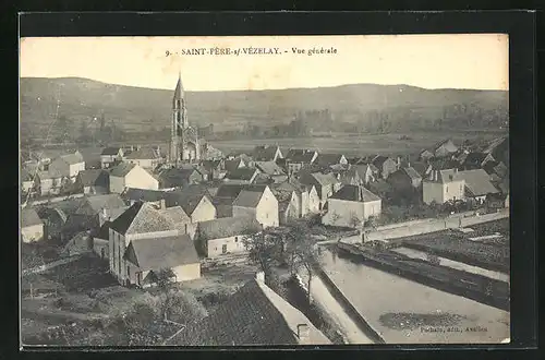 AK Saint-Père-sur-Vèzelay, Vue gènèrale