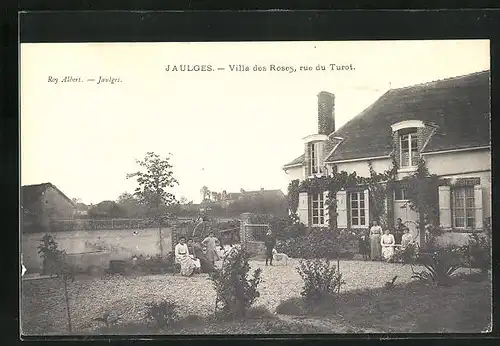 AK Jaulges, Villa des Roses, rue du Turot