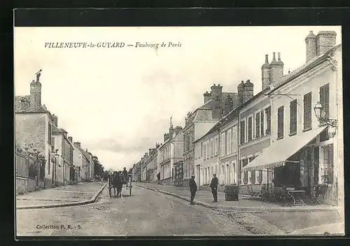 AK Villeneuve-la-Guyard, Faubourg de Paris