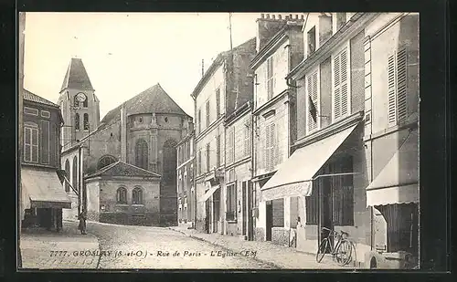 AK Groslay, Rue de Paris l`Eglise