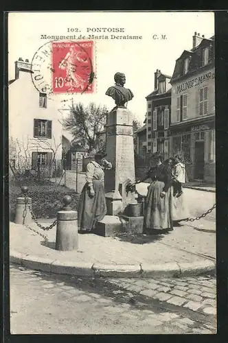 AK Pontoise, Monument de Maria Deraisme