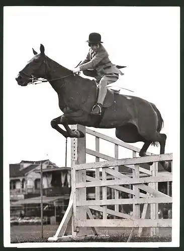 Fotografie Reiterin Barbara Spooner während des Reitturniers in Richmond, Pferdesport