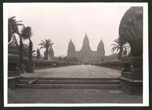 Fotografie Kolonialausstellung Paris, Blick auf den Tempel von Angkor Wat