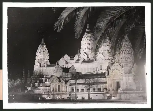 Fotografie Kolonialausstellung Paris, Illuminierter Tempel von Angkor Vat