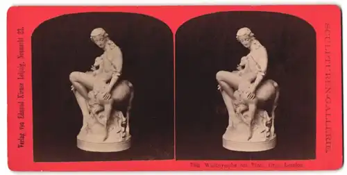 Stereo-Fotografie Edmund Kirmse, Leipzig, Waldnymphe von Birch Orig. London