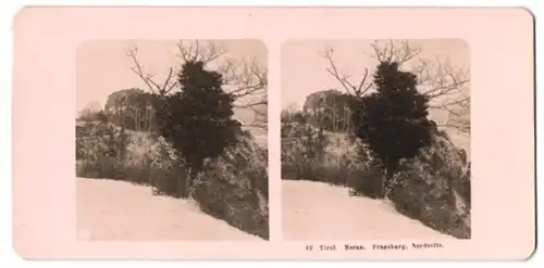 Stereo-Fotografie Ansicht Meran, Nordseite der Fragsburg