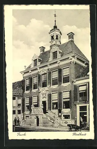 AK Sneek, Stadhuis, Rathaus im Sonnenschein