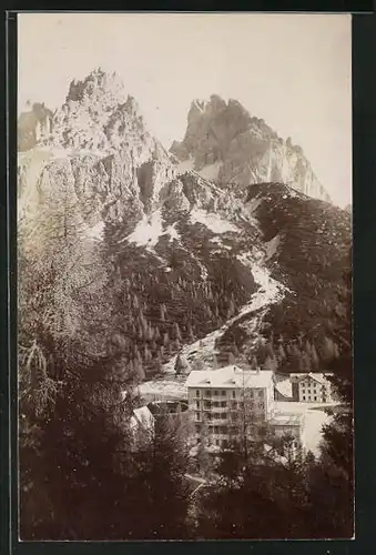 Foto-AK Cortina d`Ampezzo, Hotel 3 Croci col Monte Cristallo