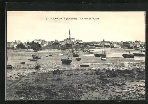 AK Ile de Batz, Le Port et l`Eglise