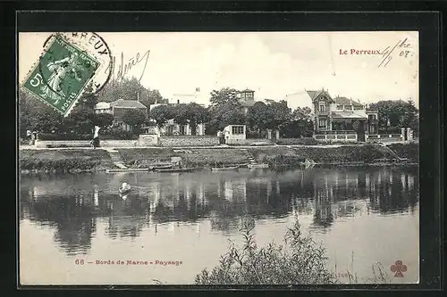 AK Le Perreux, Bords de Marne, Paysage