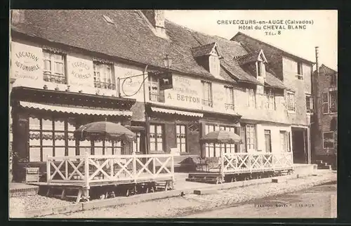 AK Crevecoer-en-Auge, Hôtel du Cheval Blanc