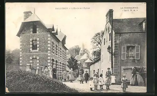 AK Balleroy, L`Ecole et l`Eglise