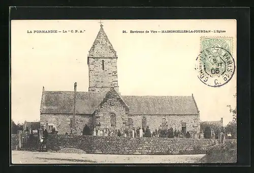 AK Maisoncelles-la-Jourdan, L`Eglise, Kirche