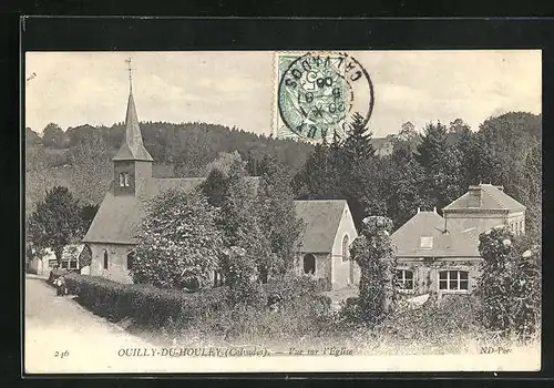 AK Ouilly-du-Houley, Vue sur l`Église