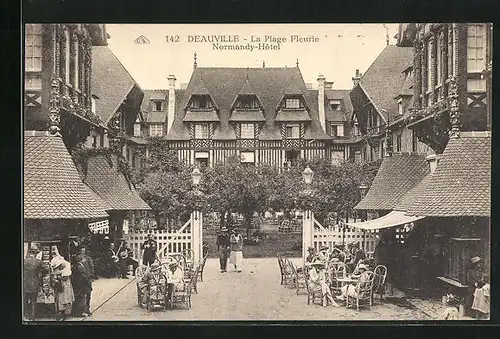 AK Deauville, La Plage Fleurie - Normandy-Hôtel