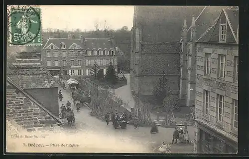 AK Brécey, Place de l'Eglise