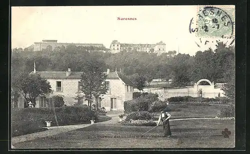 AK Suresnes, Chateau des Landes et Mont-Valérien