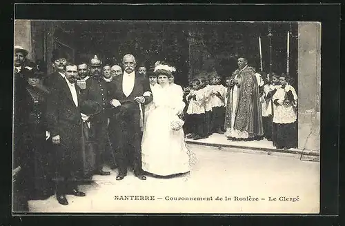 AK Nanterre, Couronnement de la Rosiere, Le Clerge