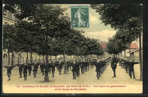 AK Rueil, Istitution St.Nicolas de Buzenval, Une Lecon de Gymnastique, Cours de Recreation