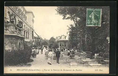 AK Bellevue, Vue sur la Terrasse du Restaurant du Pavillon