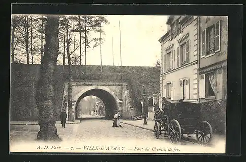 AK Ville-D'Avray, Pont du Chemin de fer