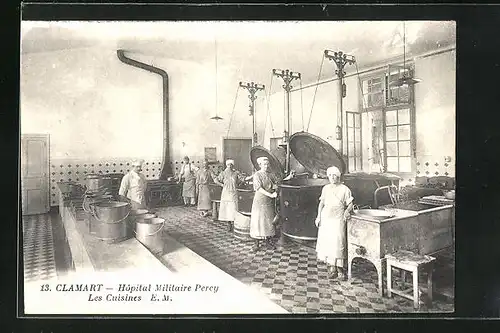 AK Clamart, Hôpital Militaire Percy, Les Cuisines