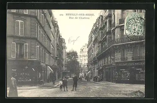 AK Neuilly-sur-Seine, Rue de Chartres