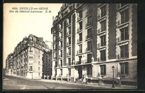 AK Neuilly-sur-Seine, Rue du Général-Lanrezac
